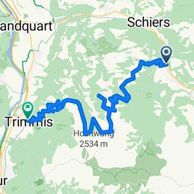 Bahnhofstrasse, Pragg-Jenaz nach Montalinstrass, Trimmis