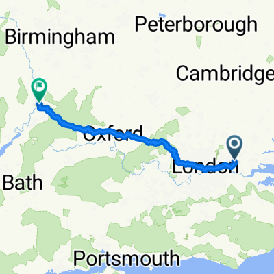 Burnway, Hornchurch to Barton Street, Tewkesbury