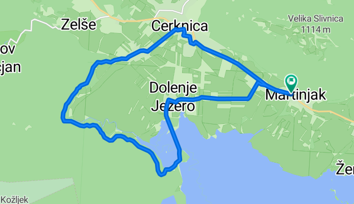 Martinjak, Cerknica to Martinjak, Cerknica