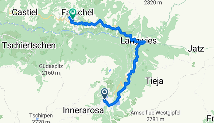 Unterseestrasse, Arosa to Litzi, St. Peter