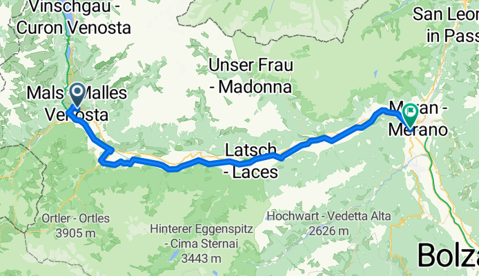 Etsch Radweg Mals-Meran