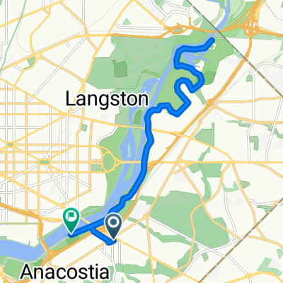 25th St SE, Washington to Anacostia Riverwalk Trail, Washington