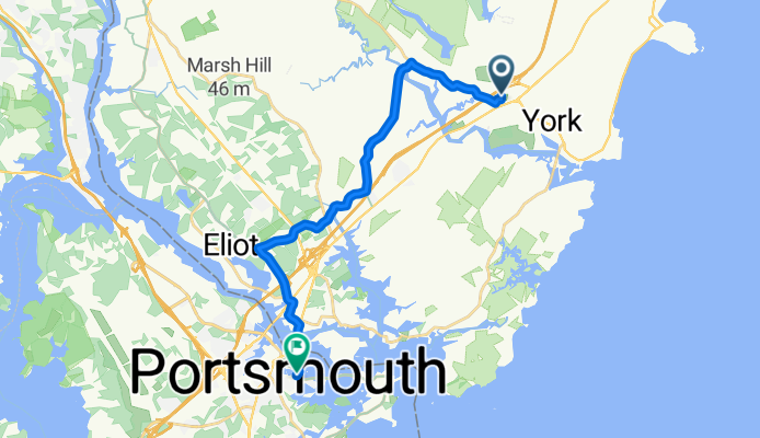 Hannaford Dr, York to South St, Portsmouth