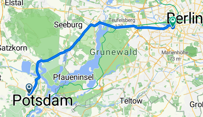 Am Krongut, Potsdam nach Reichpietschufer, Berlin