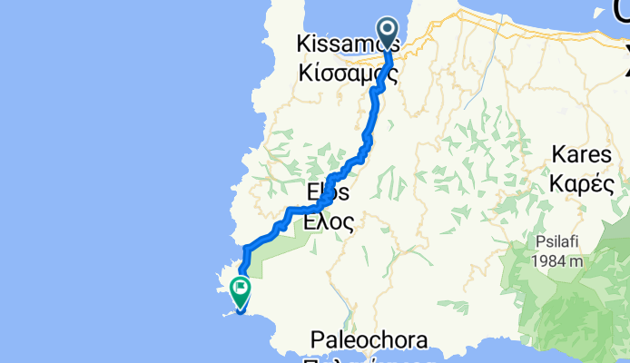 Route from Odos Hvris Onomasia