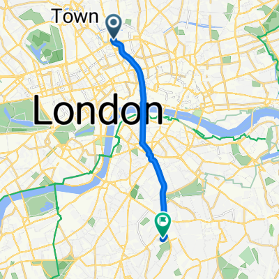 Northdown House, London to Bessemer Road, London