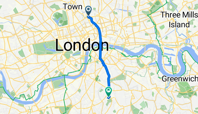 Northdown House, London to Bessemer Road, London