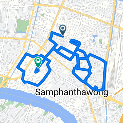 ถนนหลวง, เขตป้อมปราบศัตรูพ่าย to ถนนมหาจักร, เขตสัมพันธวงศ์