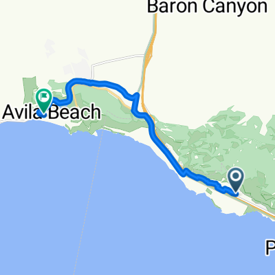 Mattie Rd, Pismo Beach to San Miguel St, Avila Beach