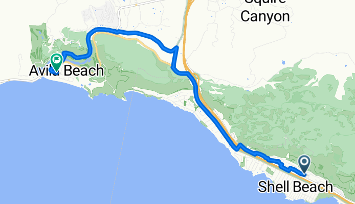 Mattie Rd, Pismo Beach to San Miguel St, Avila Beach