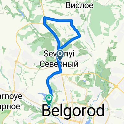 Олимпийская улица, Северный до улица Чичерина, Белгород