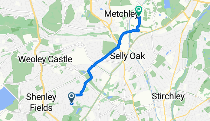 St Denis Road, Birmingham to Westgate, Birmingham