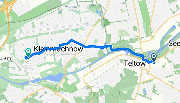 Lichterfelder Allee, Teltow nach Schleusenweg, Kleinmachnow