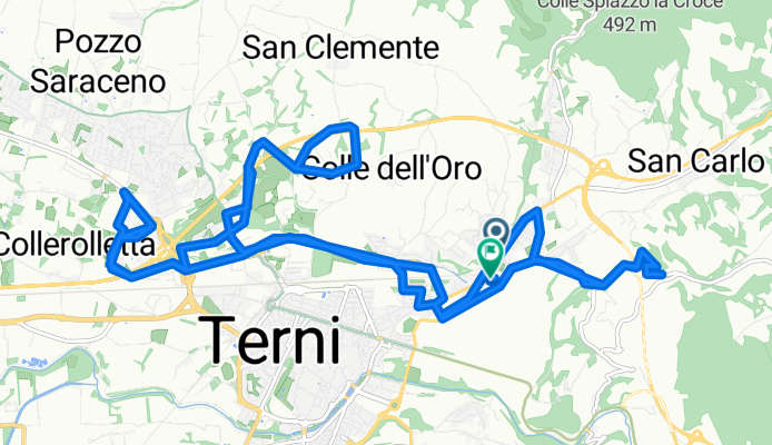 Da Via Puglie 5, Terni a Via Tre Venezie 3, Terni