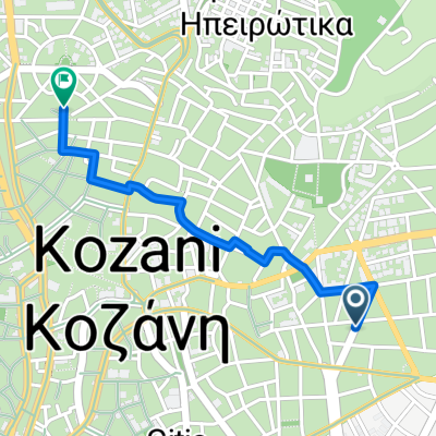 Route to Kozani