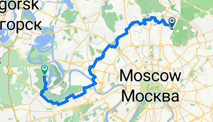 1-й Рижский переулок, Москва до Крылатская улица, Москва