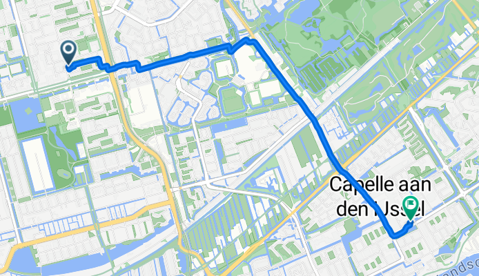 Berlagestraat, Rotterdam naar Reigerlaan, Capelle aan den IJssel