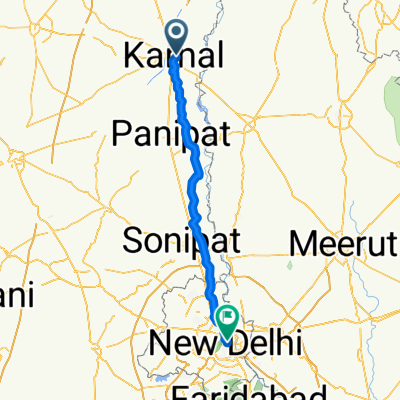karnal to new delhi