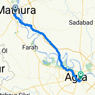 mathura to Agra