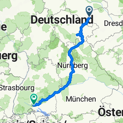Route nach Immendingen