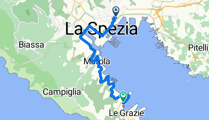 Via Piave, La Spezia to Via Cesare Battisti, Porto Venere