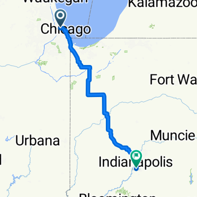 Chicago to Indianapolis (FASTEST)