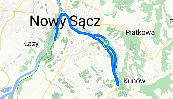 Browarna, Nowy Sącz do Browarna, Nowy Sącz