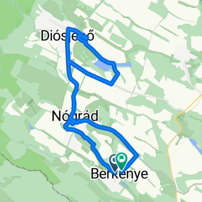 Route from Kossuth utca to Kossuth utca