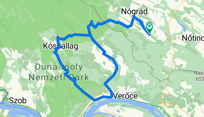 Route from Kossuth utca to Kossuth utca