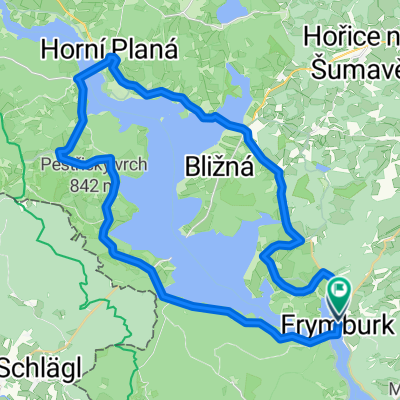 Jezerní cyklotrasa Lipno