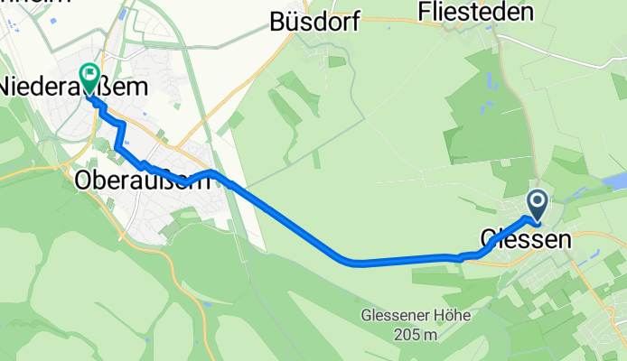 Am Frankenfeld nach Alte Landstraße