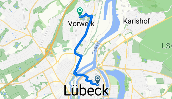 Glockengießerstraße, Lübeck nach Triftstraße, Lübeck