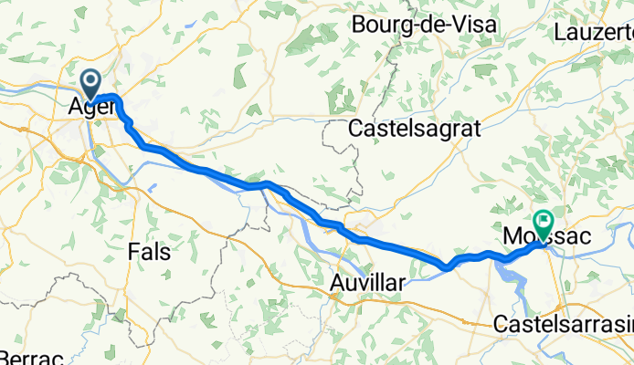 Von Agen bis Moissac