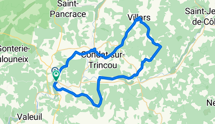 Avenue d'Angoulême, Brantôme en Périgord to Avenue d'Angoulême, Brantôme en Périgord