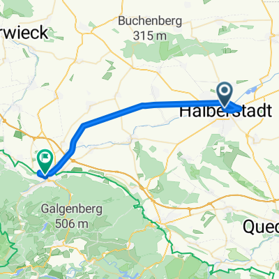 Georgenstraße, Halberstadt nach Ilsenburger Straße, Wernigerode