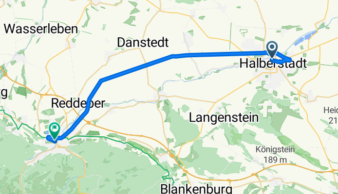 Georgenstraße, Halberstadt nach Ilsenburger Straße, Wernigerode