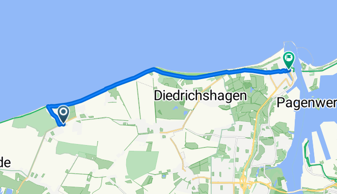 Doberaner Straße, Nienhagen nach E9, Rostock