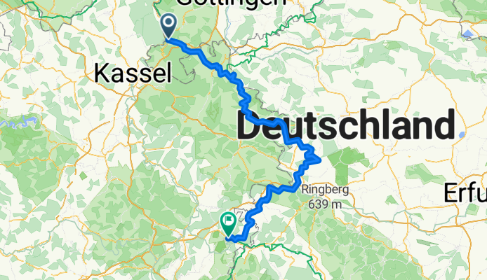 Von Hann Münden nach Gethsemane  Werratal-Radweg