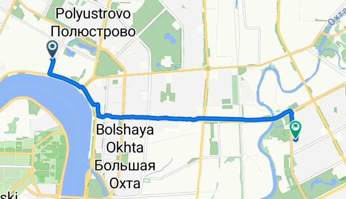 Феодосийская улица, Санкт-Петербург до улица Передовиков, Санкт-Петербург
