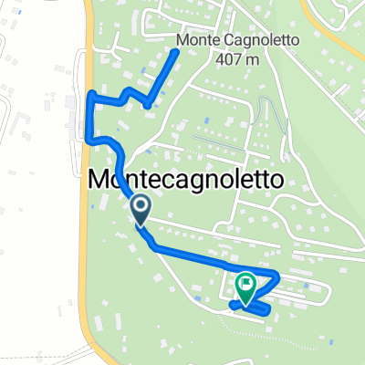 Via Montecagnoletto, Genzano di Roma a Via Renzo Vespignani, Genzano di Roma