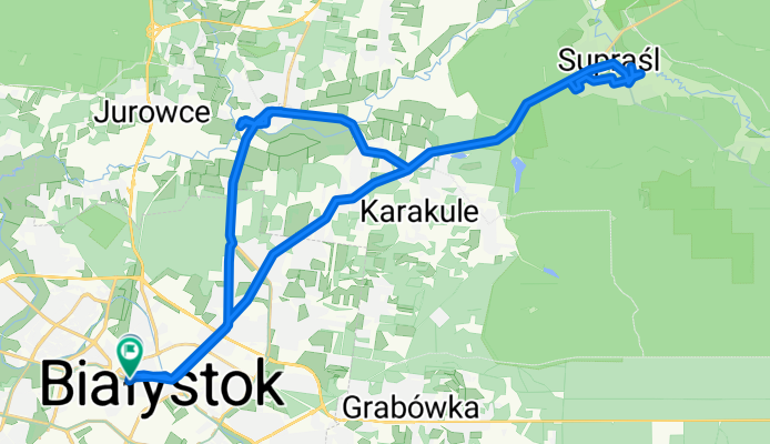 al Józefa Piłsudskiego, Białystok do al Józefa Piłsudskiego, Białystok