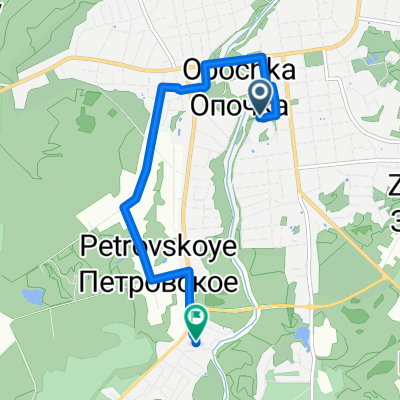 От Опочка до Новоселенческая улица
