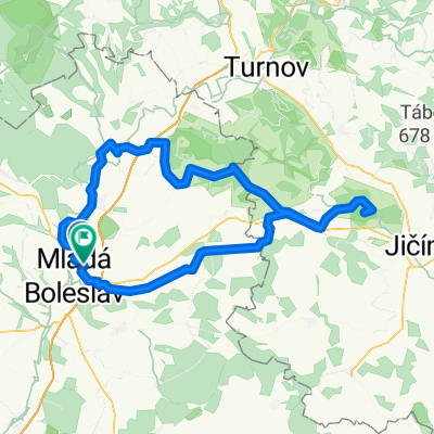 Route in Mladá Boleslav