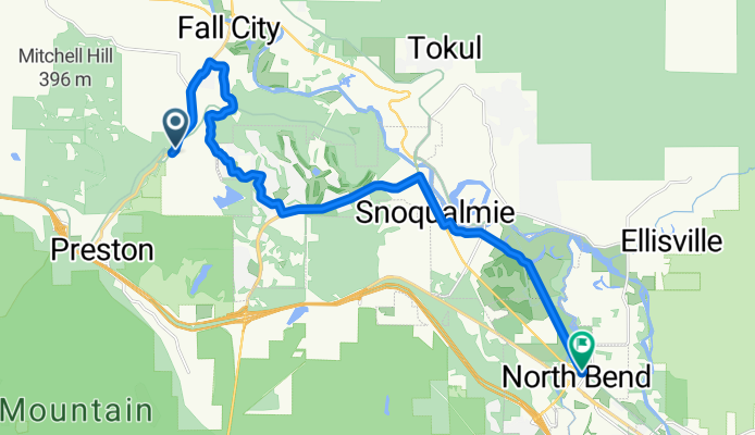 Preston-Snoqualmie Trail, Fall City to Main Ave N, North Bend
