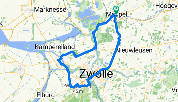 Route to Meppel