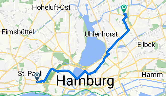 Detlev-Bremer-Straße, Hamburg nach Spohrstraße, Hamburg