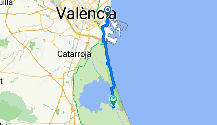 Carrer de la Mediterrània, València nach Carrer de Vicent Baldoví, València