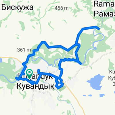 Октябрьская улица, Кувандык до Октябрьская улица, Кувандык