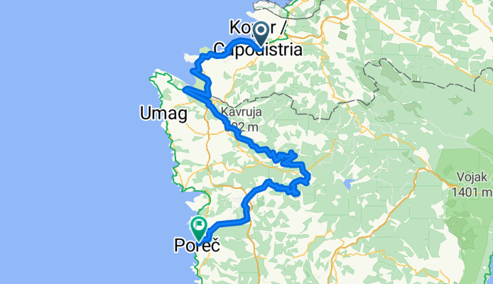 PARENZANA od Kopra do Poreča