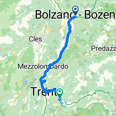 3. Etappe Bozen - Lago di Caldonazzo